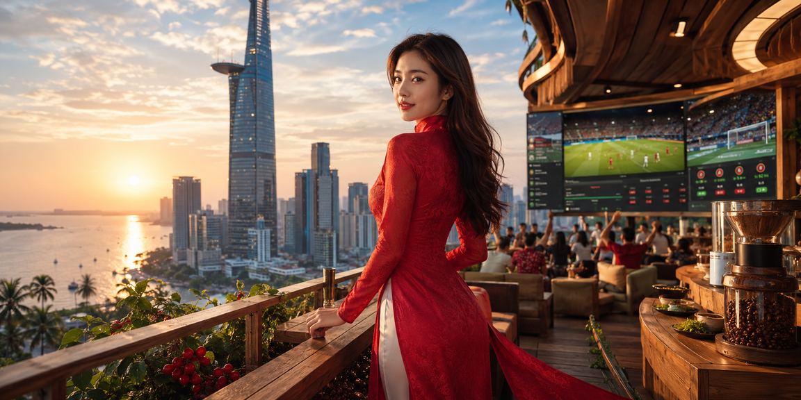 Người dùng xem tỷ lệ bóng đá và thông tin thể thao trên điện thoại